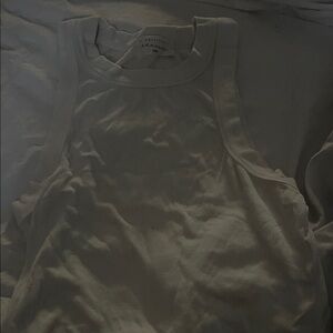 American Threads White Tank Top